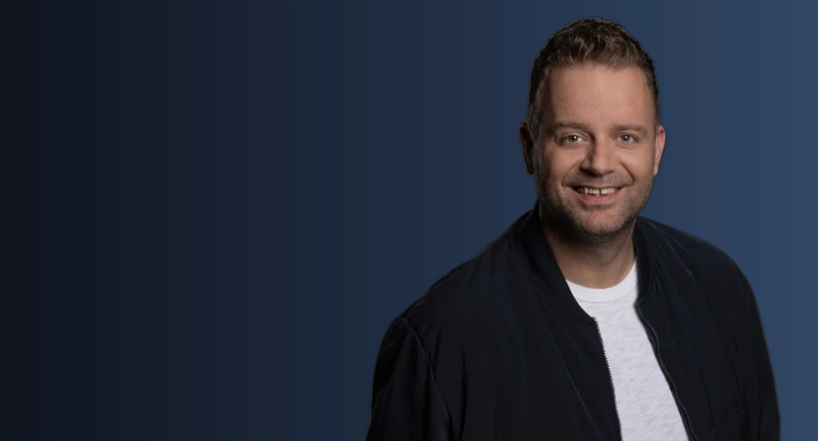 Jeroen van Zelst live op het podium